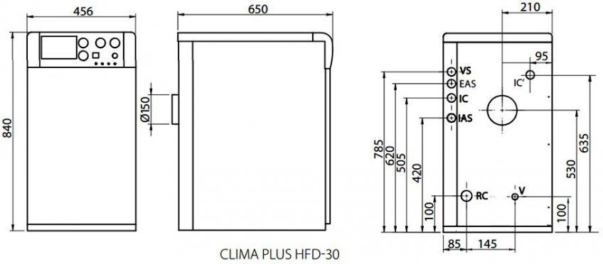 clima plus hfd 30 medidas