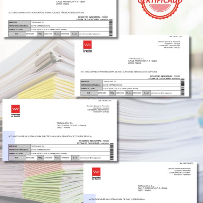 Empresa instaladora y mantenedora, también gas y electricidad