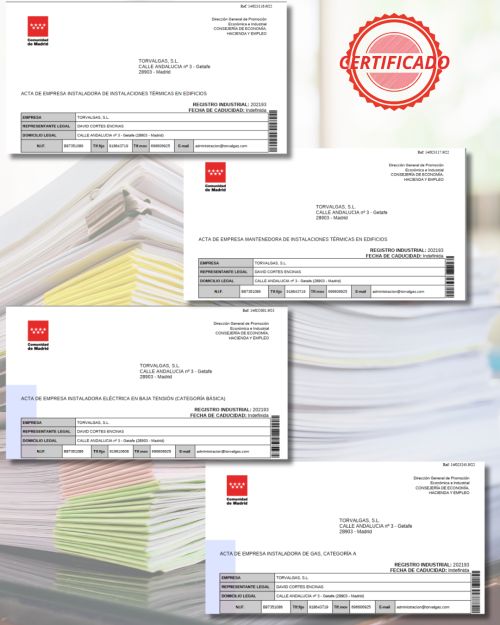 Empresa instaladora y mantenedora, también gas y electricidad